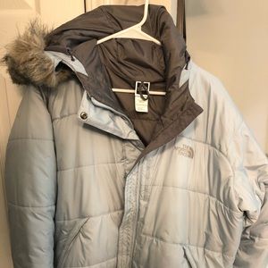 North face puffer jacket sz large